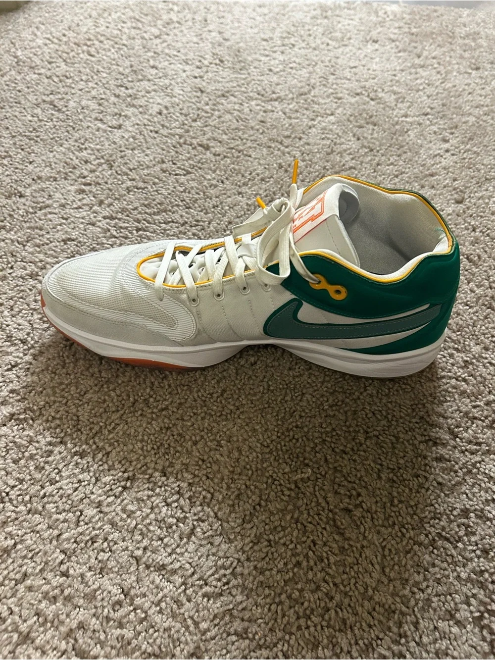 Nike Air Zoom GT Hustle 2 Swoosh Squad White Basketball Shoes Men’s Size 15